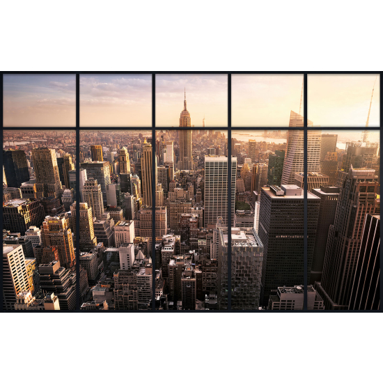 Papier peint panoramique Trompe l'œil Verrière - New york