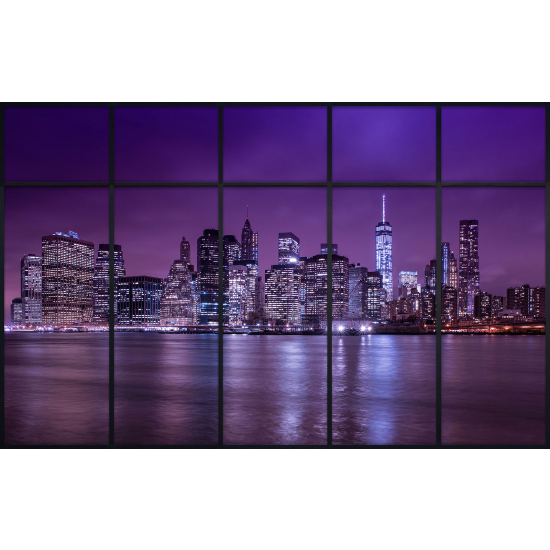 Papier peint panoramique Trompe l'œil Verrière - New york