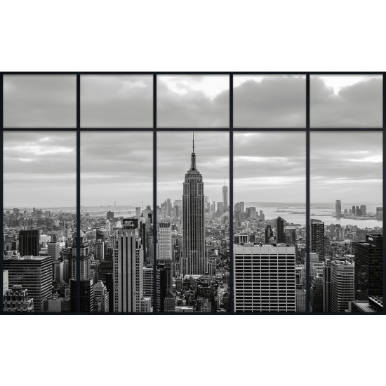 Papier peint panoramique Trompe l'œil Verrière - New york