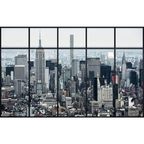 Papier peint panoramique Trompe l'œil Verrière - New york