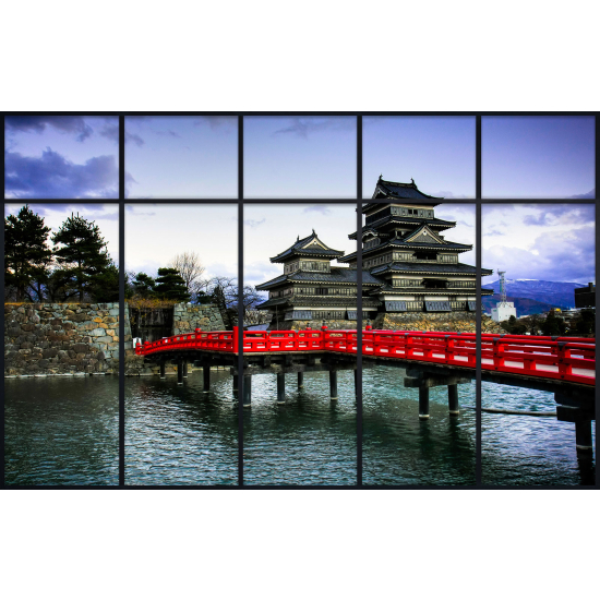 Papier peint panoramique Trompe l'œil Verrière - Temples