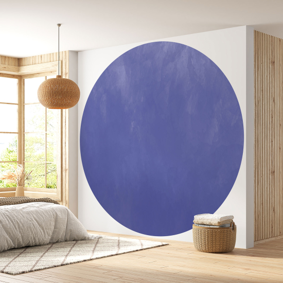Papier peint rond / cercle - Couleur Tendance - 664