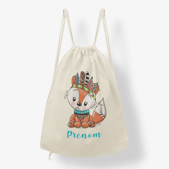 Sac à dos cordon - renard indien