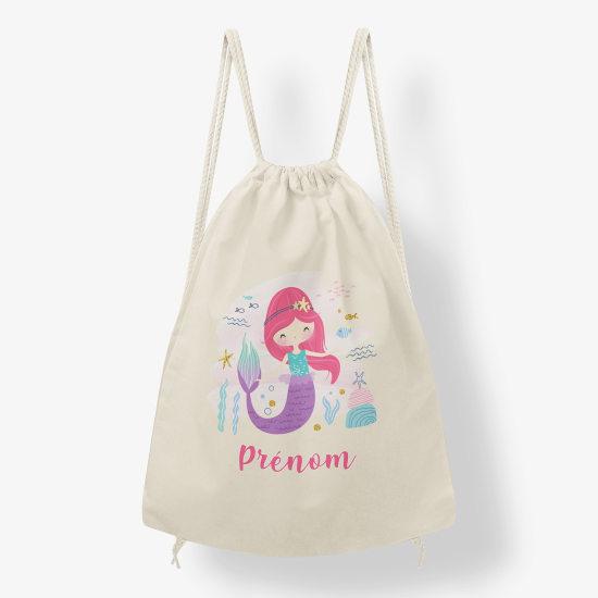 Sac à dos cordon - Sirène