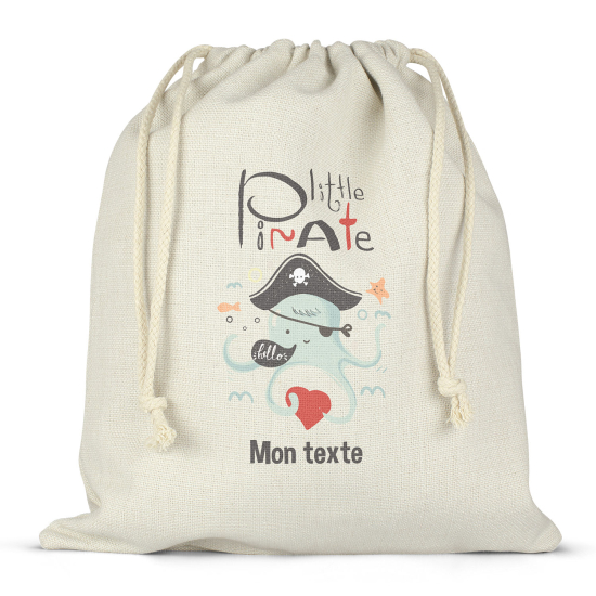 Sac à ficelles personnalisé - Little pirate