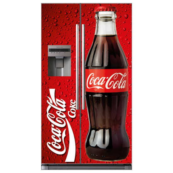 Stickers Frigo Américain - Coca cola