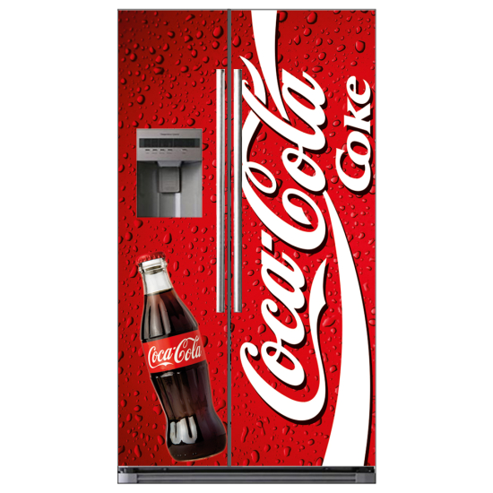Stickers Frigo Américain - Coca cola