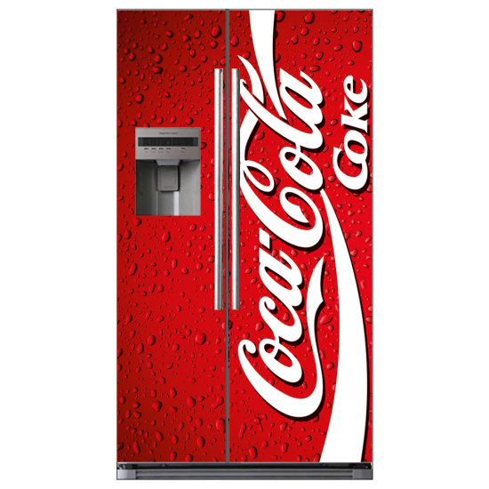 Stickers Frigo Américain - Coca cola