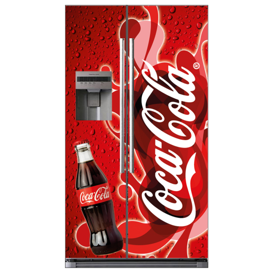 Stickers Frigo Américain - Coca cola