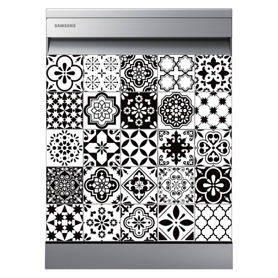 Stickers Lave vaisselle - Carreaux de ciment