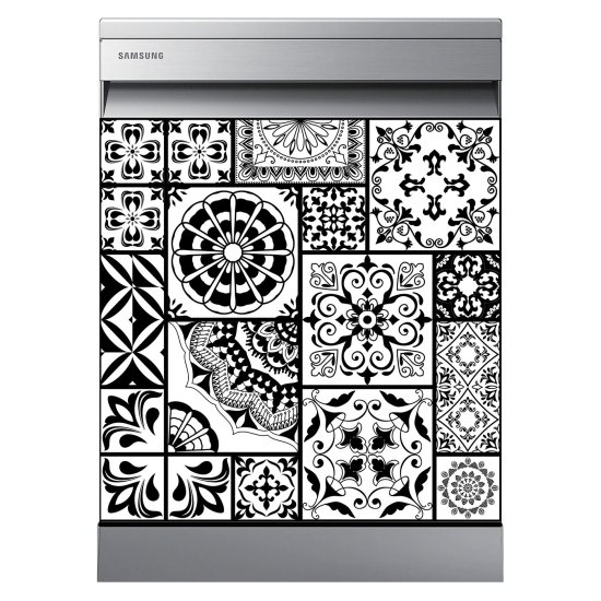 Stickers Lave vaisselle - Carreaux de ciment