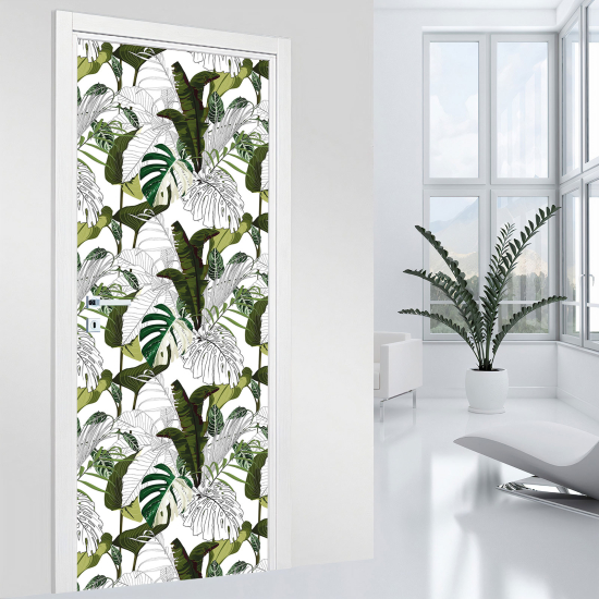 Stickers pour porte - Feuilles