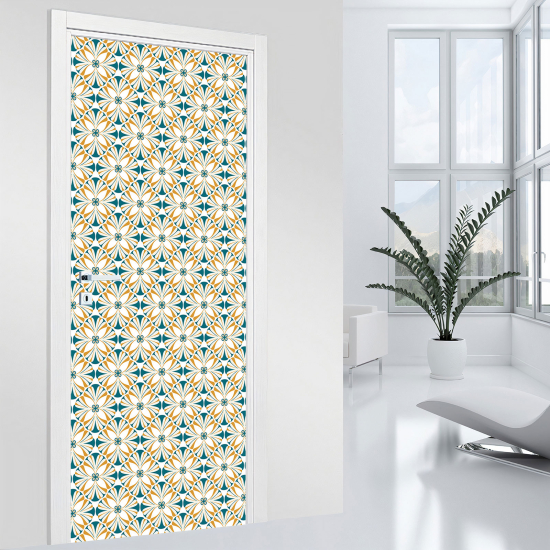 Stickers pour porte - Fleurs