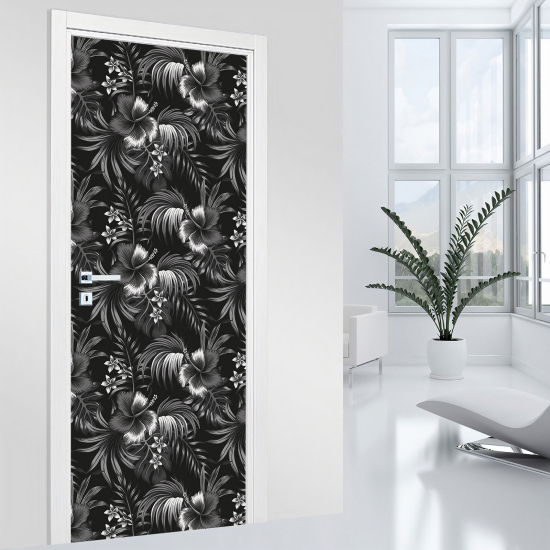 Stickers pour porte - Fleurs