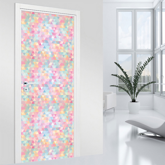 Stickers pour porte - Motifs géométrique