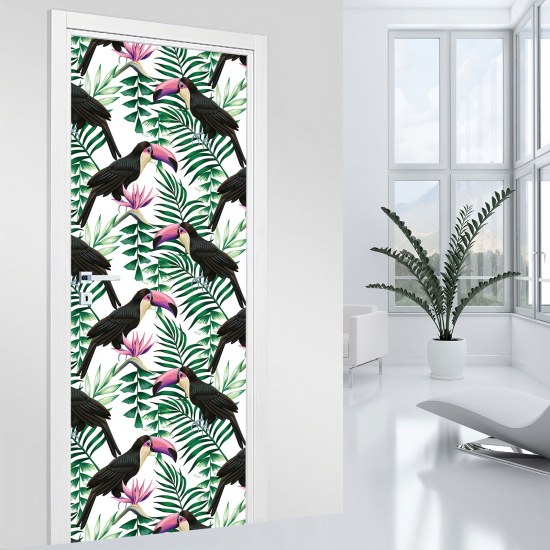 Stickers pour porte - Toucans