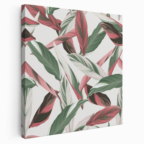 Tableau toile Carré - Feuilles