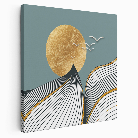 Tableau toile Carré - Lune