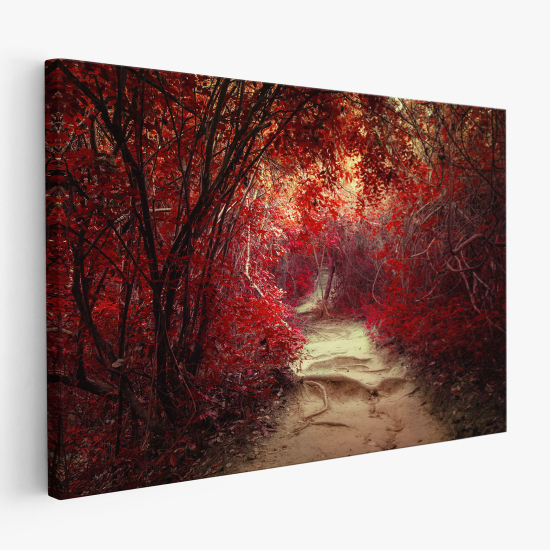 Tableau toile - Chemin en forêt