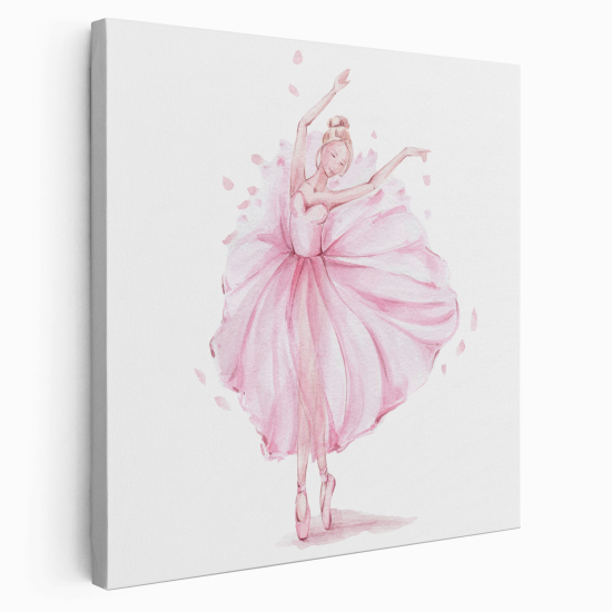 Tableau toile Enfants Carré - Danseuse