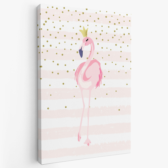 Tableau toile Enfants - Flamant Rose