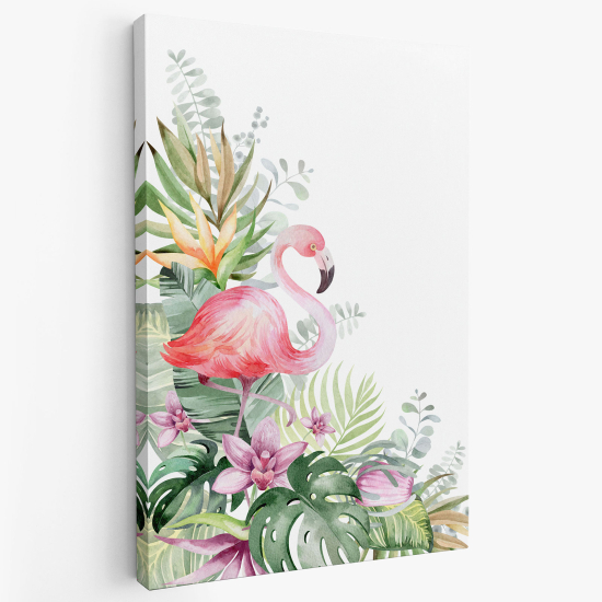 Tableau toile Enfants - Flamant Rose