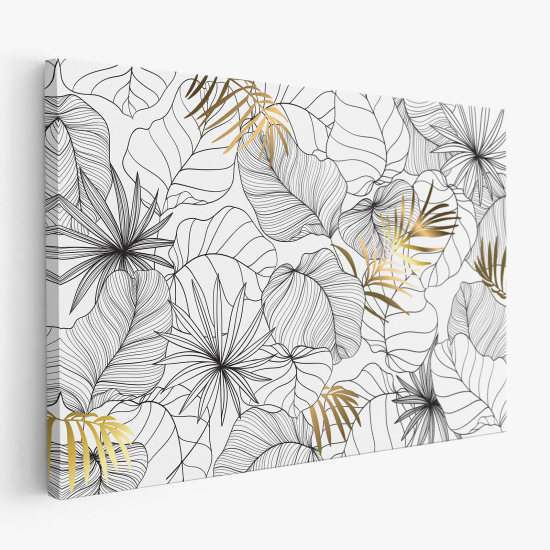 Tableau toile - Feuilles Tropicales