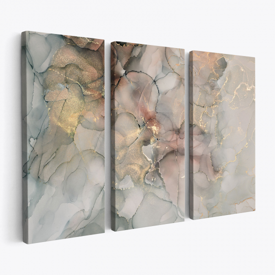 Tableau triptyque - Effet marbre