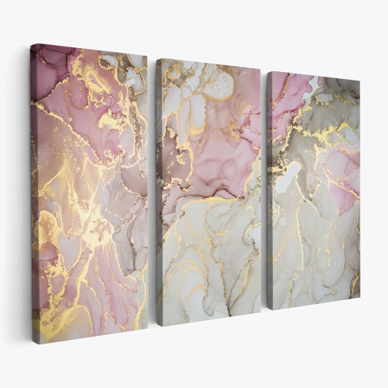 Tableau triptyque - Effet marbre