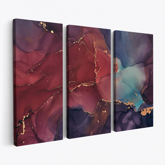 Tableau triptyque - Effet marbre