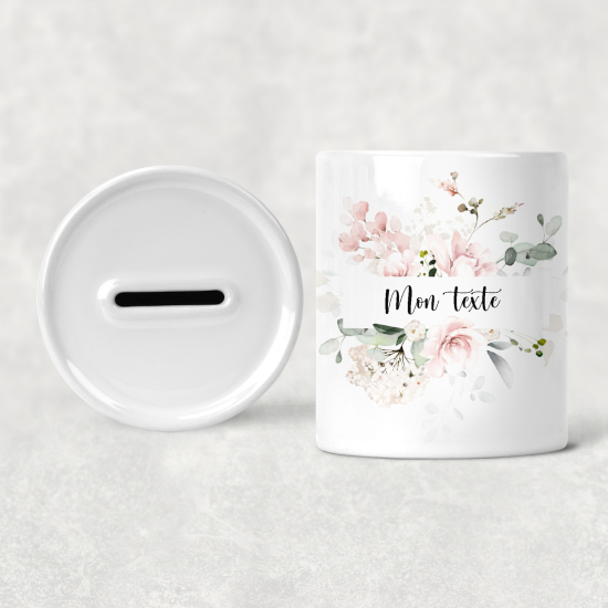 Tirelire Enfants - Fleurs