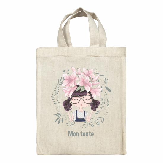 Tote bag personnalisé - Petite fille