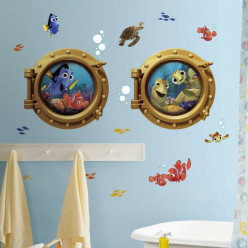 18 Stickers géant Némo Hublot Disney