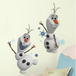 2 Stickers Géant Olaf La Reine des Neiges Disney