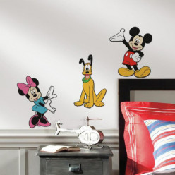 Stickers Mickey Minnie & Pluto 3D Relief Mousse Disney