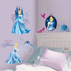 Stickers géant Glamour Cendrillon Princesse Disney