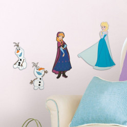 4 Stickers Mousse La Reine des Neiges Disney Frozen