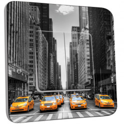 Interrupteur Décoré Double Va et Vient - Taxi New York 