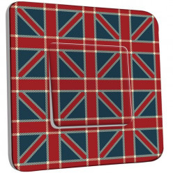 Interrupteur Décoré Poussoir - Motif Drapeau Anglais