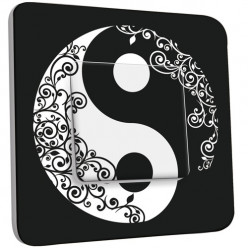 Interrupteur Décoré Simple Va et Vient - Ying et Yang 1