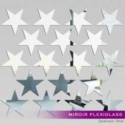 Kit Miroir Plexiglass Acrylique Étoiles