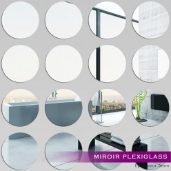 Miroir Autocollant Adhésifs, Stickers Muraux Miroirs Décoratifs, Miroir  Stickers, Muraux Autocollant Miroirs, Adhésif Autocollant Mural Miroirs,  Miroir Mural Mosaique Carré, 15 x 15 cm, 9PCS