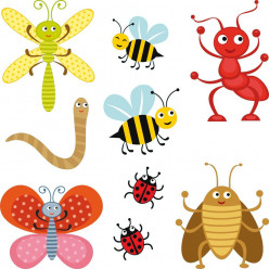 kit Stickers 9 insectes