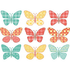 Kit stickers 9 papillons