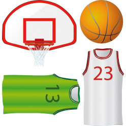 kit Stickers accessoires basketball