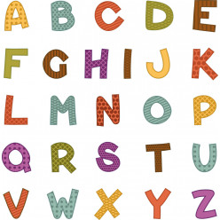 kit Stickers alphabet