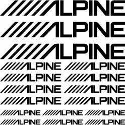 Kit stickers alpine