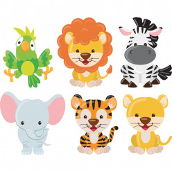 Kit Stickers animaux