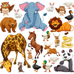 Kit Stickers animaux