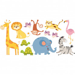 Kit stickers animaux de la jungle